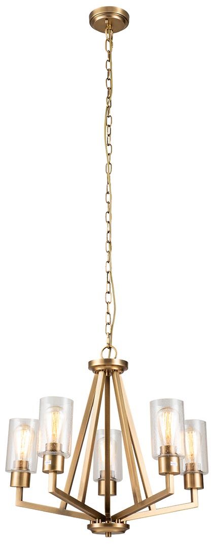 Elstead Lighting Deryn lampada sospesa 5x60 W ottone KL-DERYN5-NBR