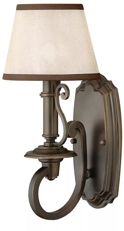 Elstead Lighting Plymouth lampada da parete 1x40 W marrone HK-PLYMOUTH1