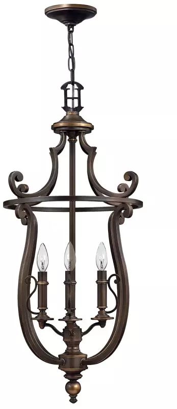 Elstead Lighting Plymouth lampada sospesa 4x40 W marrone HK-PLYMOUTH4-P