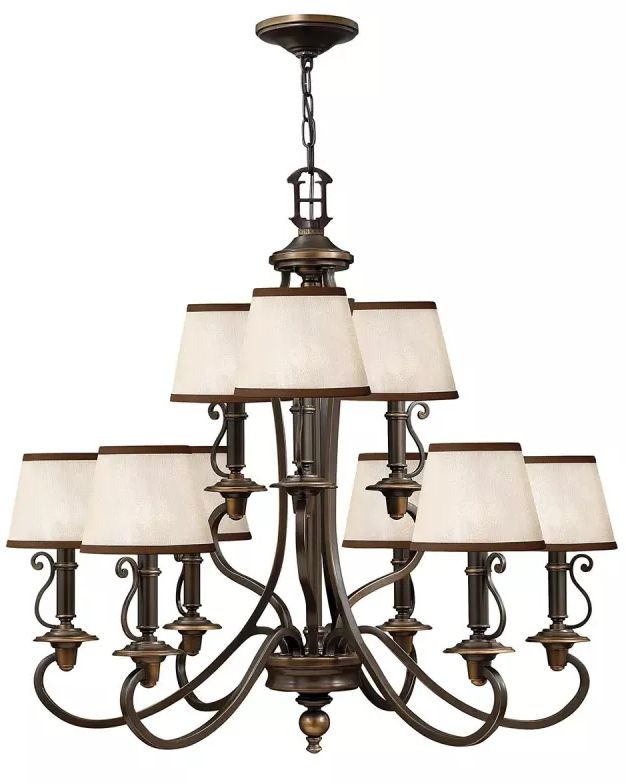 Elstead Lighting Plymouth lampada sospesa x40 W marrone HK-PLYMOUTH9