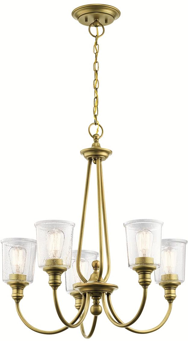 Elstead Lighting Waverly lampada sospesa 5x60 W ottone KL-WAVERLY5-NBR