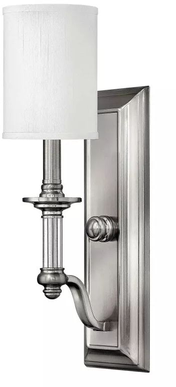 Elstead Lighting Sussex lampada da parete 1x40 W nichel HK-SUSSEX1