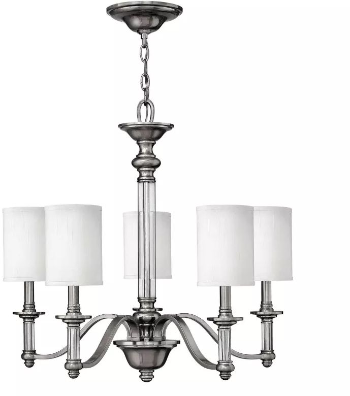 Elstead Lighting Sussex lampada sospesa 5x40 W nichel HK-SUSSEX5