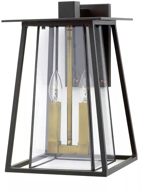 Elstead Lighting Walker lampada da parete per esterni 2x60 W marrone HK-WALKER2-L