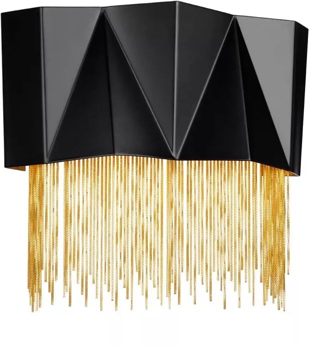 Elstead Lighting Zuma lampada da parete 3x9 W nero HK-ZUMA-3W-SBG