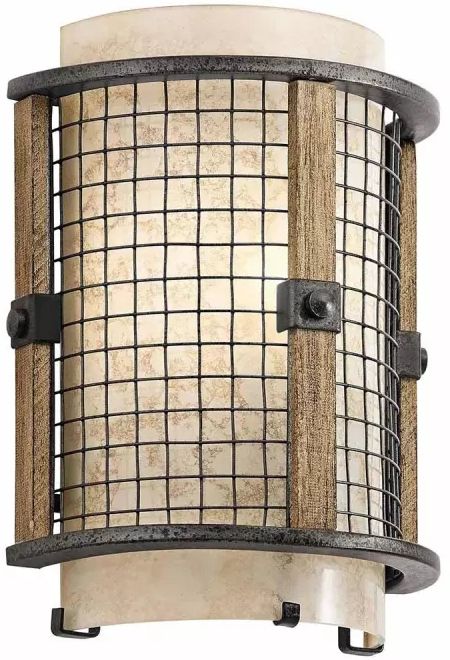 Elstead Lighting Ahrendale lampada da parete 1x40 W marrone KL-AHRENDALE1