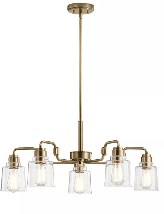 Elstead Lighting Aivian lampada sospesa 5x60 W ottone KL-AIVIAN5-WBR