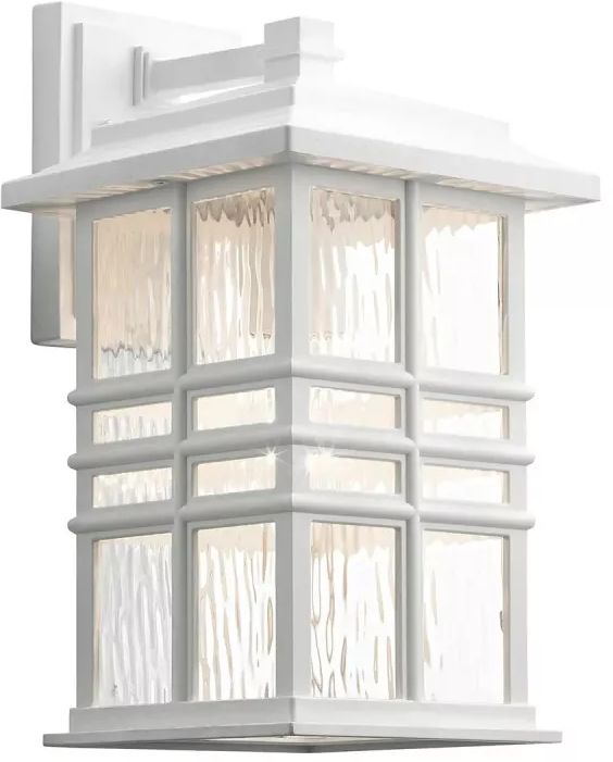 Elstead Lighting Beacon Square lampada da parete per esterni 1x60 W bianco KL-BEACON-SQUARE-M-WHT