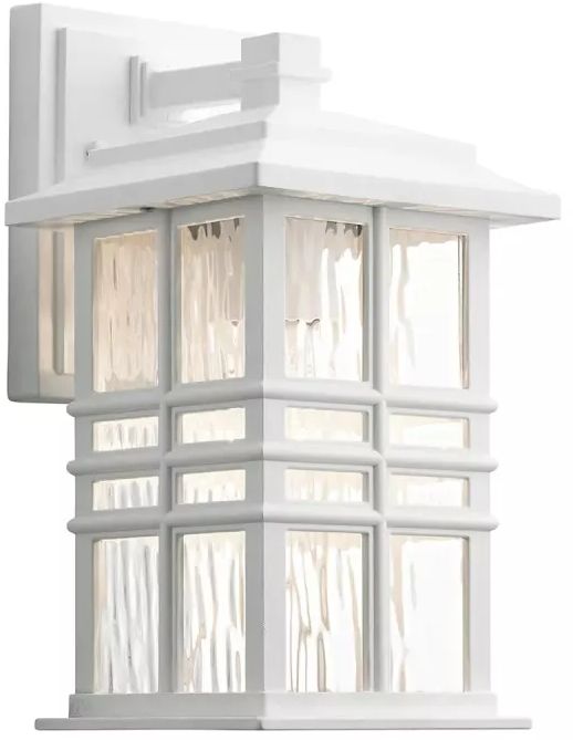 Elstead Lighting Beacon Square lampada da parete per esterni 1x60 W bianco KL-BEACON-SQUARE-S-WHT