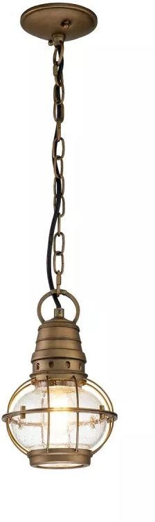 Elstead Lighting Beacon Square lampada sospesa 1x60 W ottone KL-BRIDGEPOINT8S-NBR