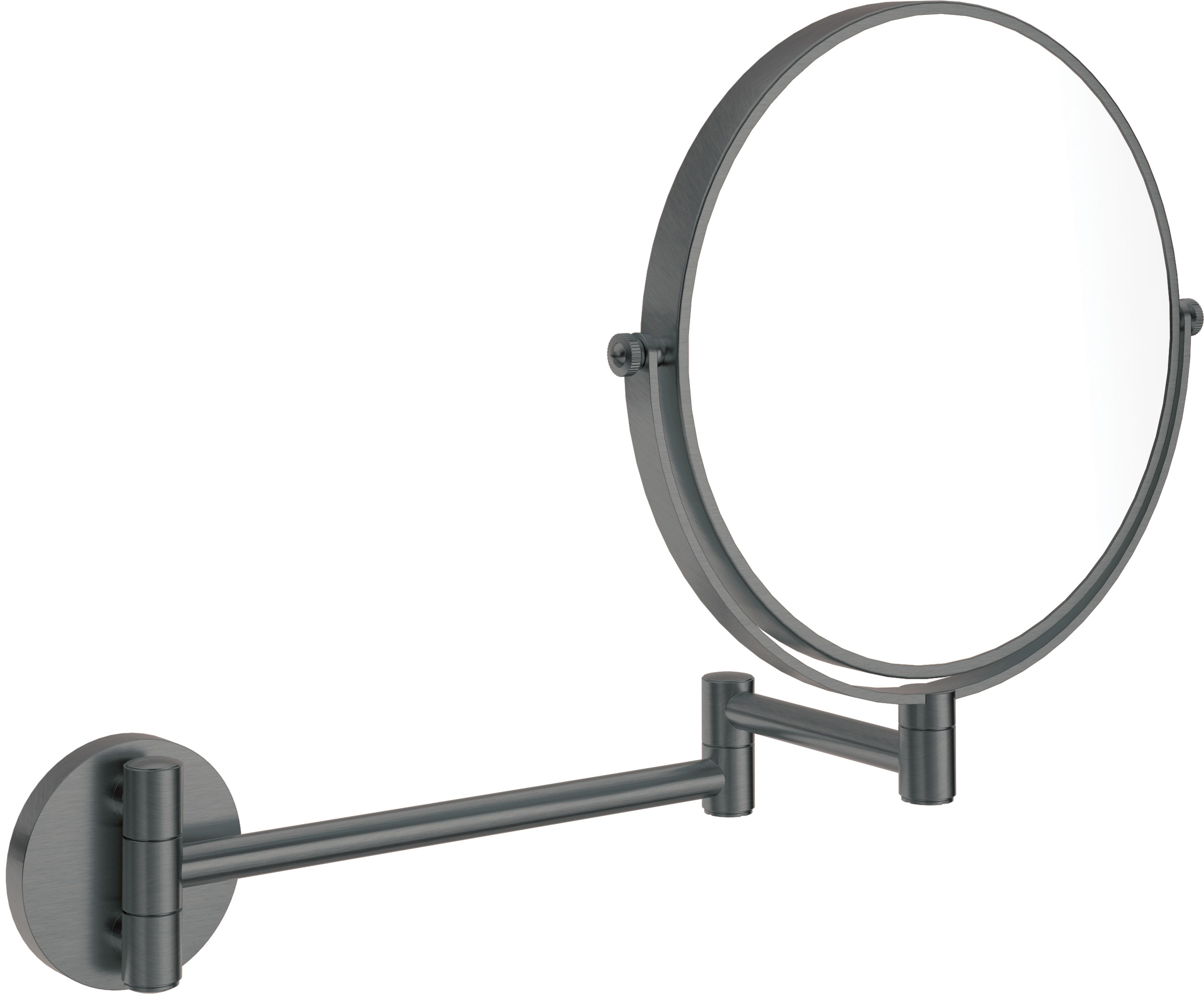 Deante Round specchietto per trucco 23.2x28.2 cm rotonda grafite ADR_D811