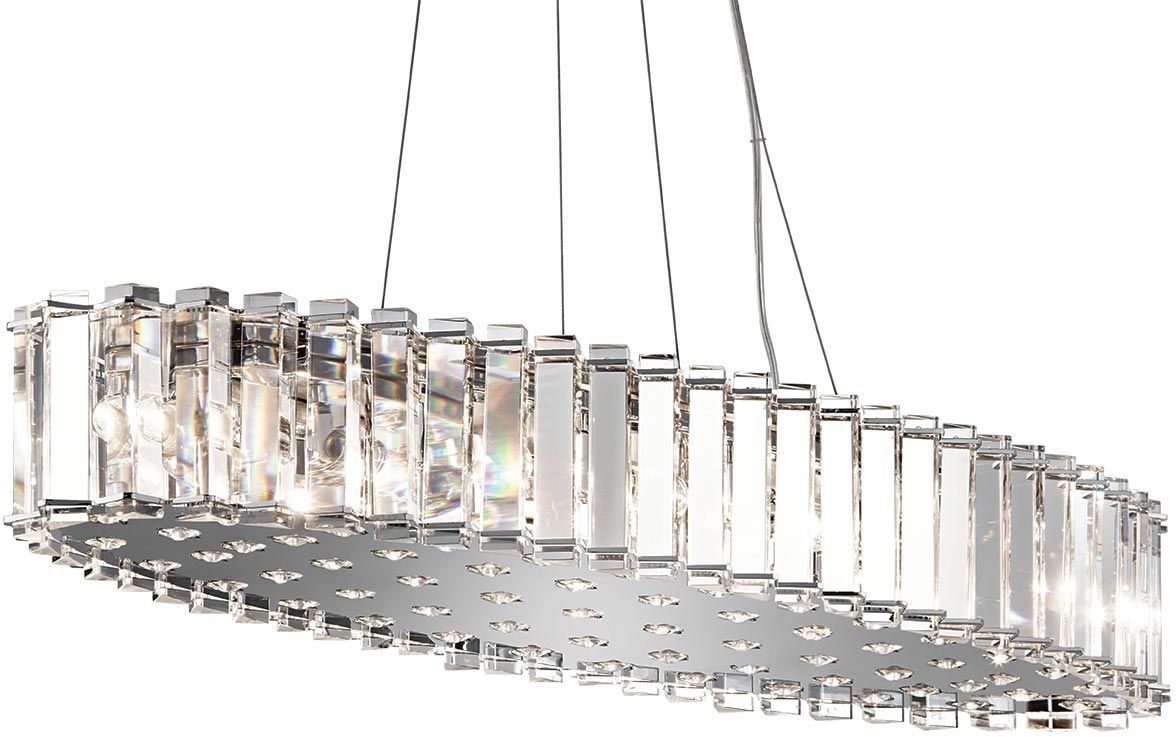 Elstead Lighting Crystal Skye lampada sospesa x3 W cromo KL-CRYSTAL-SKYE-I-L