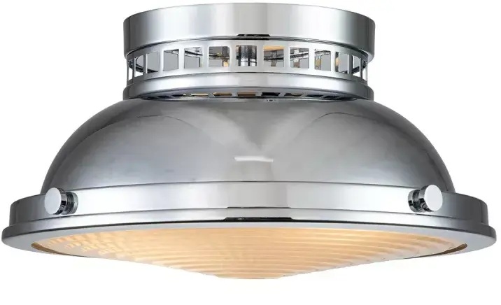 Elstead Lighting Amelia lampada da soffitto 2x40 W cromo HK-AMELIA-F-M-CM