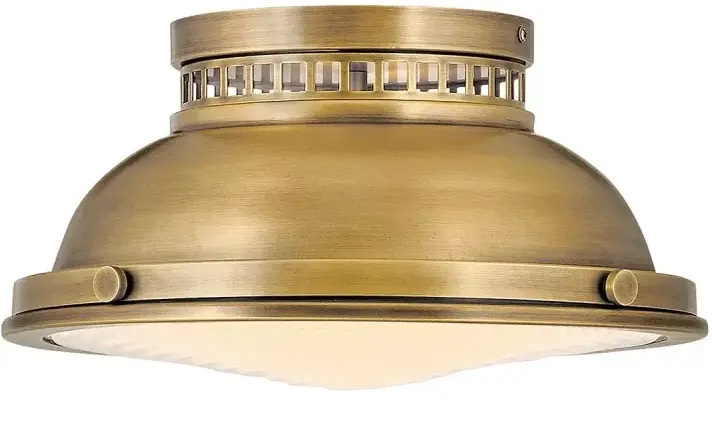 Elstead Lighting Amelia lampada da soffitto 2x40 W ottone HK-AMELIA-F-M-HB