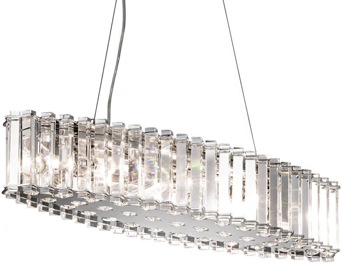 Elstead Lighting Crystal Skye lampada sospesa x3 W cromo KL-CRYSTAL-SKYE-ISLE