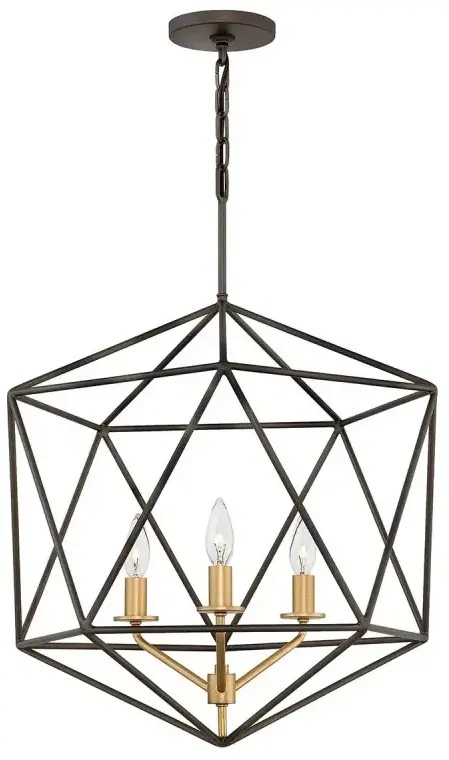 Elstead Lighting Astrid lampada sospesa 3x60 W oro-marrone HK-ASTRID-3P