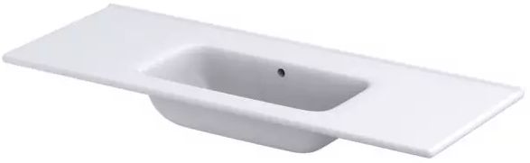 Oristo Uni lavabo 120x46.5 cm rettangolare da mobile bianco lucida UME-EN-120-91-BO