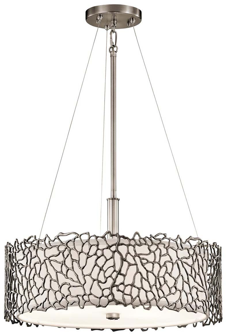 Elstead Lighting Silver Coral lampada sospesa 3x60 W KL-SILVER-CORAL-P-A
