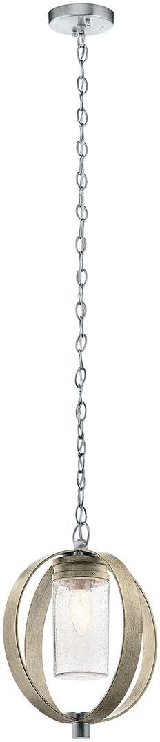 Elstead Lighting Grand Bank lampada sospesa per esterni 1x60 W grigio KL-GRAND-BANK-P-DAG