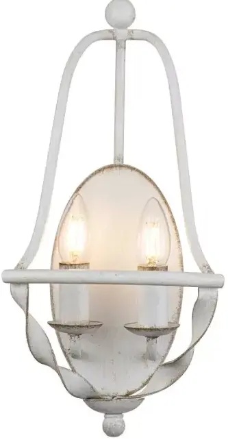 Elstead Lighting Bradbury lampada da parete 2x40 W bianco QZ-BRADBURY2-AWH
