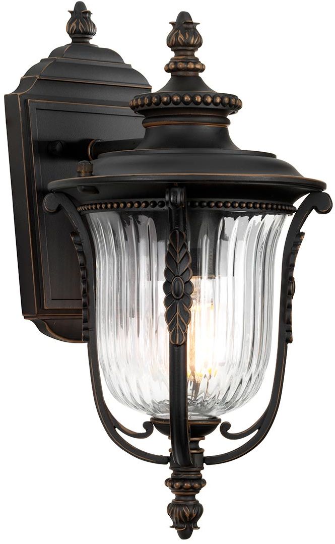 Elstead Lighting Luverne lampada da parete per esterni 1x60 W marrone KL-LUVERNE2-S