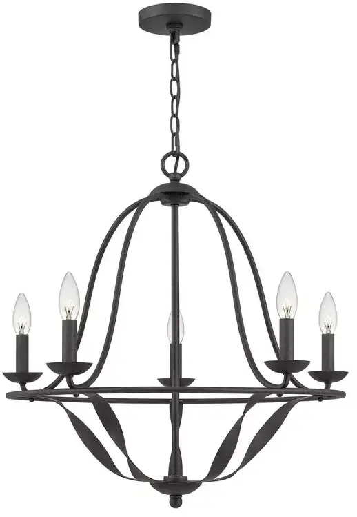 Elstead Lighting Bradbury lampada sospesa 5x40 W grigio/cenere QZ-BRADBURY5-GK