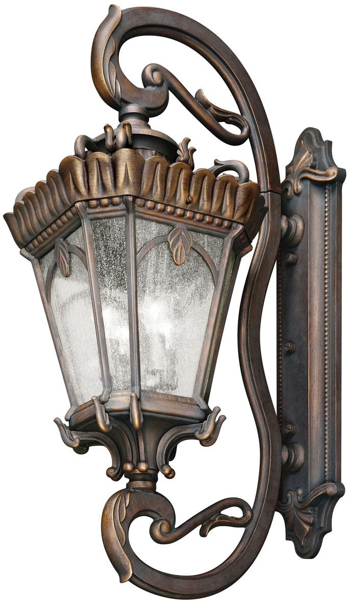Elstead Lighting Tournai lampada da parete per esterni 4x60 W grigio-marrone KL-TOURNAI1G-XL