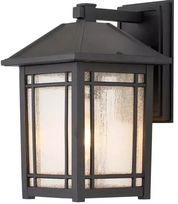 Elstead Lighting Cedar Point lampada da parete per esterni 1x60 W nero QZ-CEDAR-POINT-M-BK