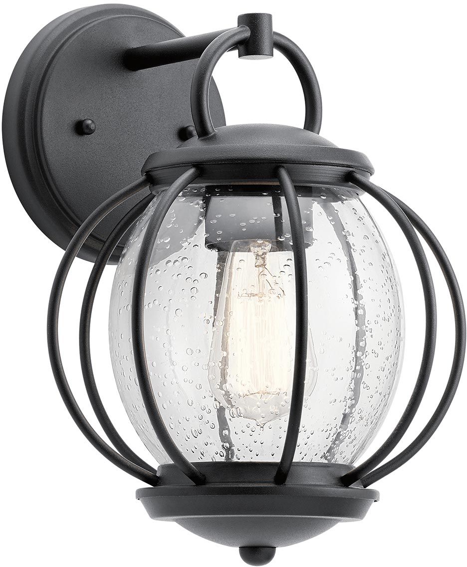 Elstead Lighting Vandalia lampada da parete per esterni 1x60 W nero KL-VANDALIA2-S