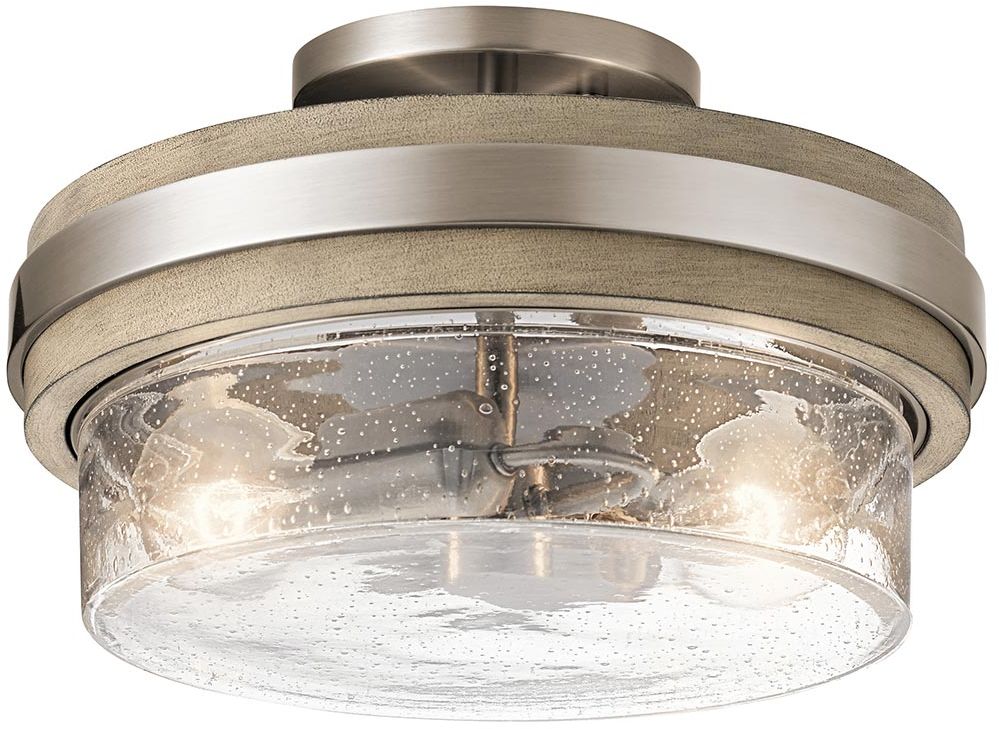Elstead Lighting Grand Bank lampada da soffitto 2x60 W grigio KL-GRAND-BANK-SF