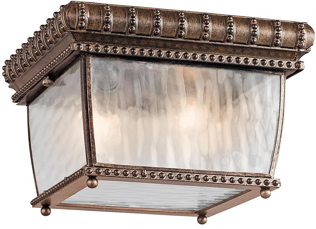 Elstead Lighting Venetian Rain lampada da soffitto per esterni 2x60 W marrone KL-VENETIAN-F