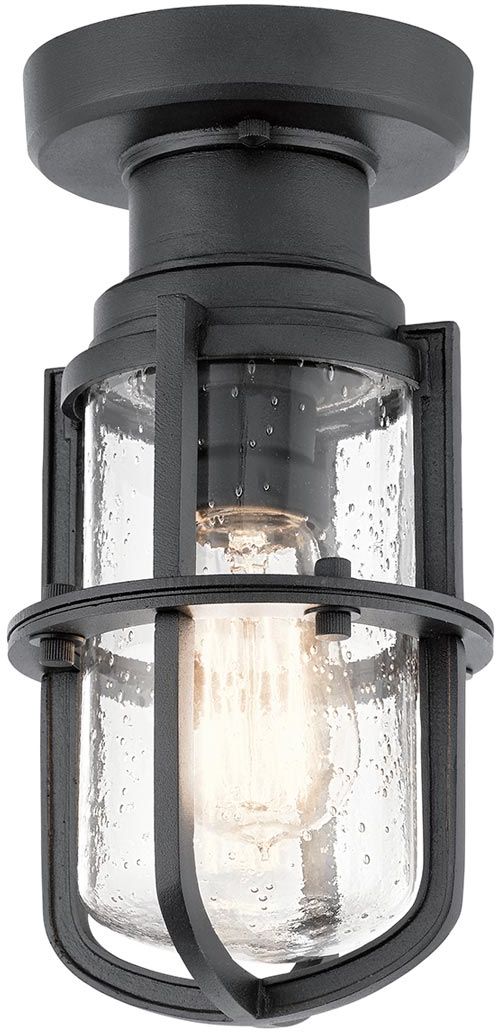 Elstead Lighting Suri lampada da soffitto per esterni 1x40 W nero KL-SURI-F