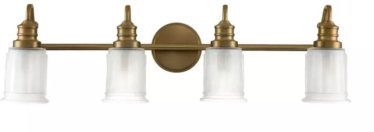 Elstead Lighting Swell lampada da parete 4x3 W ottone QZ-SWELL4-BB-BATH