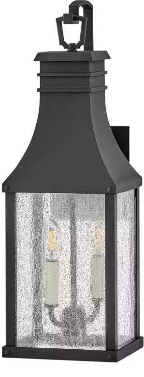 Elstead Lighting Beacon Hill lampada da parete per esterni 2x40 W nero HK-BEACON-HILL-M-MB