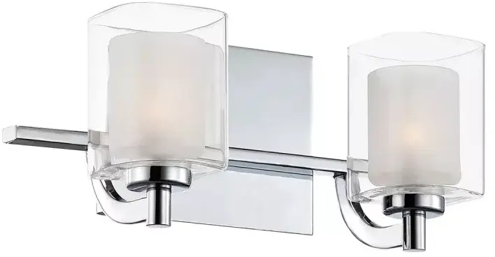Elstead Lighting Kolt lampada da parete 2x3 W cromo QZ-KOLT2-PC-BATH