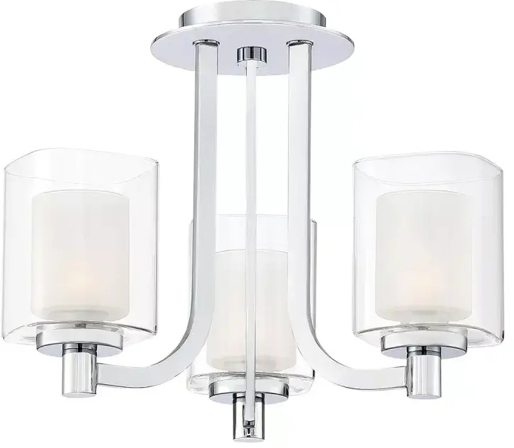 Elstead Lighting Kolt lampada da soffitto 3x3 W cromo QZ-KOLT-SF-PC-BATH