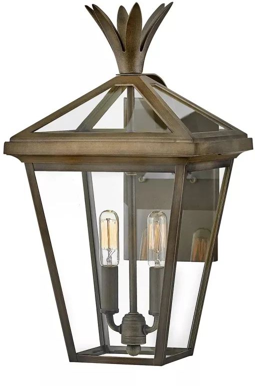 Elstead Lighting Palma lampada da parete per esterni 2x40 W marrone HK-PALMA-M-BU