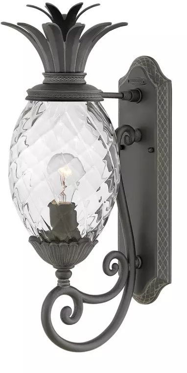 Elstead Lighting Plantation lampada da parete per esterni 1x40 W nero HK-PLANTATION-M-MB