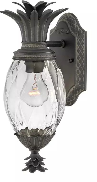 Elstead Lighting Plantation lampada da parete per esterni 1x40 W nero HK-PLANTATION-S-MB