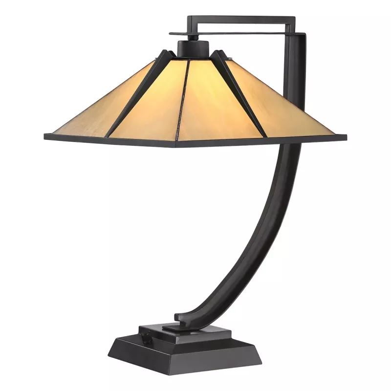 Elstead Lighting Pomeroy lampada da tavolo 1x60 W marrone QZ-POMEROY-TL