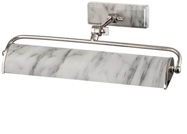 Elstead Lighting Winchfield lampada da parete 2x40 W bianco-nichel WINCHFIELD-PLM-PN-WM
