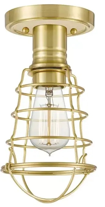 Elstead Lighting Mixon lampada da soffitto 1x60 W ottone QZ-MIXON-SF-BB