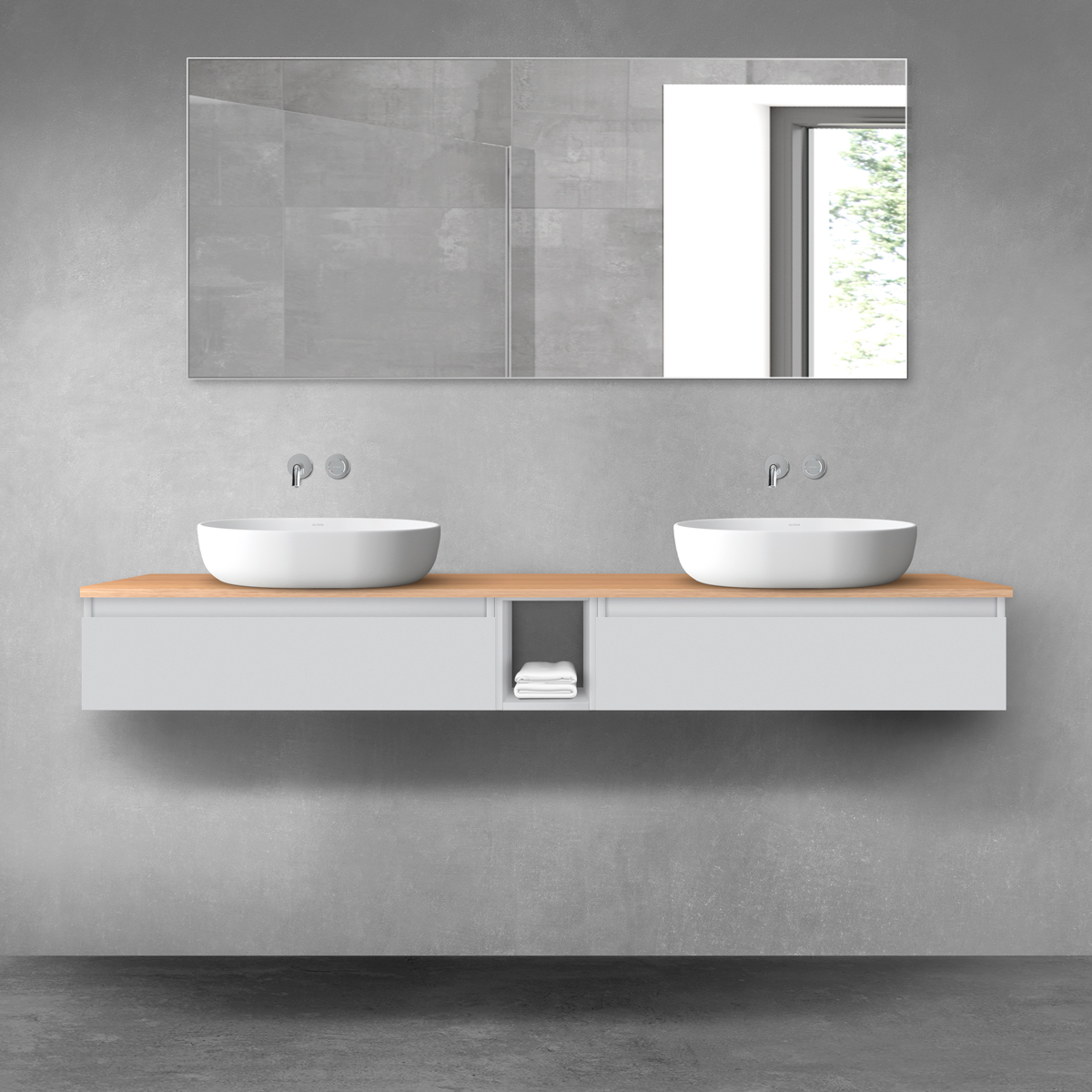 Set armadietto Oltens Vernal 60010700, piano sopra armadietto Oltens Vernal 63021060, 60020700