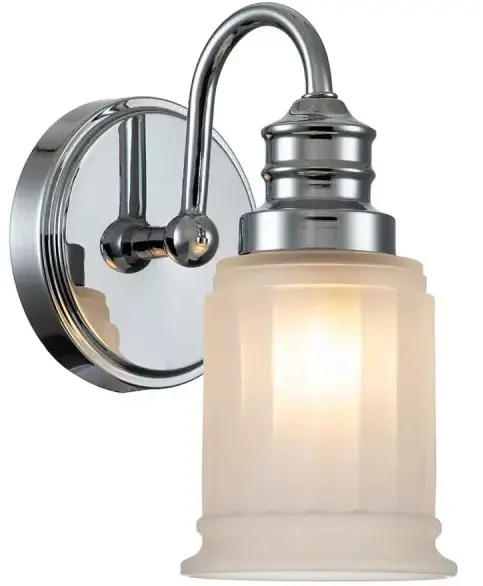 Elstead Lighting Swell lampada da parete 1x3 W cromo QZ-SWELL1-PC-BATH