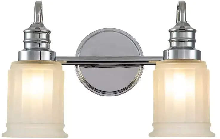 Elstead Lighting Swell lampada da parete 2x3 W cromo QZ-SWELL2-PC-BATH