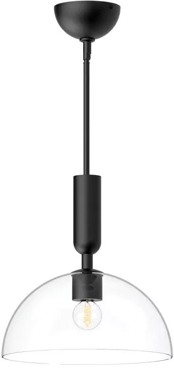 Elstead Lighting Jude lampada da soffitto 1x30 W nero ALM-JUDE-P-MB-CL