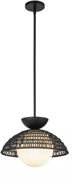 Elstead Lighting Perth lampada sospesa 1x60 W nero ALM-PERTH-P-BK