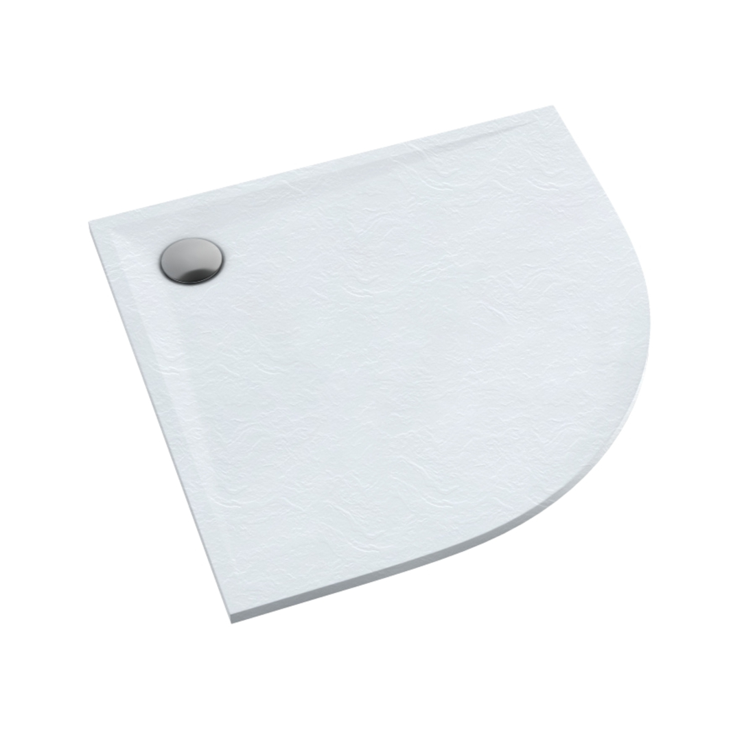 Schedline Libra White Stone piatto doccia semicircolare 80x80 cm bianco 3SP.L1O-8080/B/ST