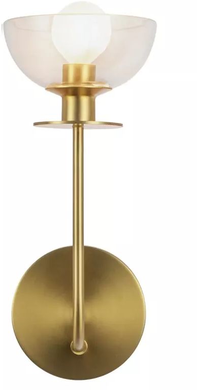 Elstead Lighting Sylvia lampada da parete 1x40 W oro ALM-SYLVIA-1WB-BG-CL
