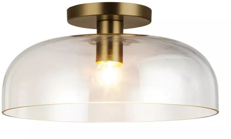 Elstead Lighting Sylvia lampada da soffitto 1x60 W oro ALM-SYLVIA-SF-BG-CL